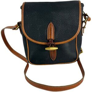 DOONEY & BOURKE Black Leather Loden Crossbody Bag Made in USA